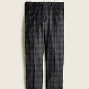 J Crew Men's Bowery Slim Fit Plaid British Wool Blend Winter Dress Pants W30 L30